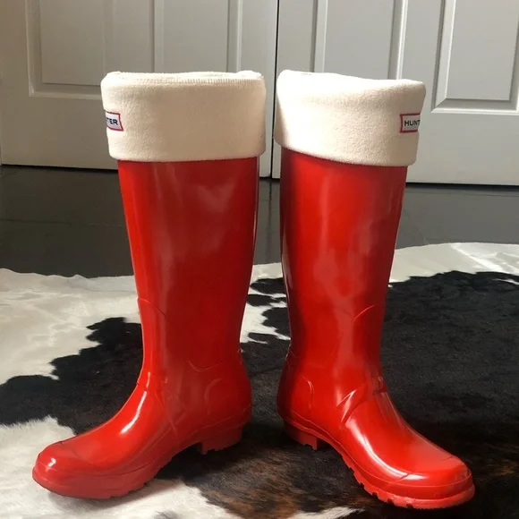 RARE Hunter Original Tall Gloss Rain Boot (RETIRED COLOR) - Picture 3 of 10